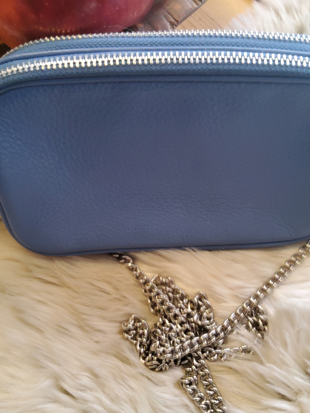 Coach Double Zip Camera Crossbody Bag Silver Chain EUC - Picture 4 of 15
